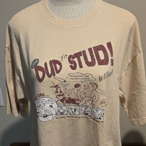 Vintage Bugle‎ Boy Cream Cotton Tee